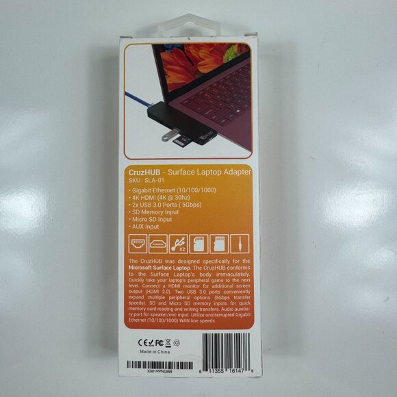 Juiced Systems CruzHUB Surface Laptop Adapter 7 Ports Microsoft Surface Laptop 2 - Picture 2 of 7